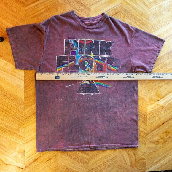 VINTAGE Mens T-Shirt Pink Floyd Dark Side Of The Moon Graphic North America Tour - Picture 7 of 14